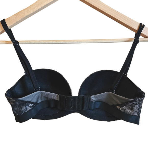 Victoria's Secret Very Sexy Multi-Way Optional Strap Bra Black Women's 32C - Picture 4 of 9